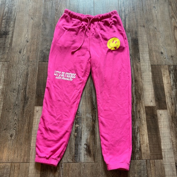 Poppi Influencer Merch Sweatpant Joggers Pink Size Medium - Picture 1 of 3